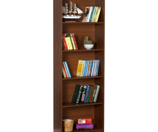 Bookcase Max pakoworld spanish walnut 58x23x170 cm