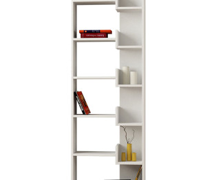 Bookcase Oppa pakoworld white 61x22x162
