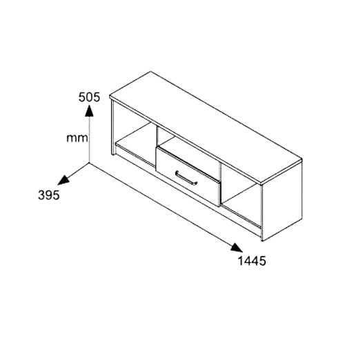 Έπιπλο τηλεόρασης OLYMPUS pakoworld χρώμα wenge 144x39x50,5εκ