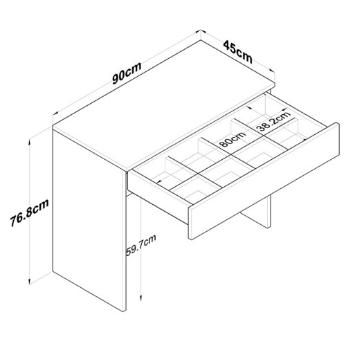 Τουαλέτα Artemisia pakoworld λευκό 90x45x76.8εκ