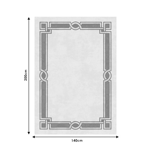 Χαλί PWC-0019 pakoworld εκρού-καφέ 140x200εκ