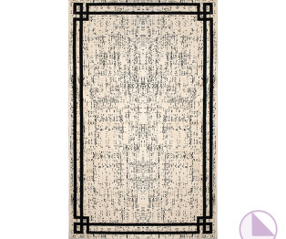 Carpet PWC-0043 pakoworld beige-black 180x120cm