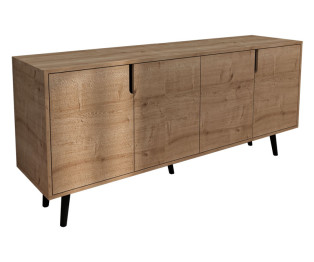 Μπουφές Sennan pakoworld μελαμίνης oak 180x45x80εκ