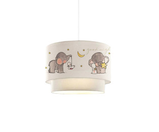 Children's ceiling light PWL-1096 pakoworld E27 white-grey D30x70cm
