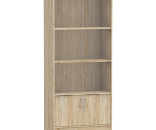 Βιβλιοθήκη Burcy pakoworld oak 80x40x177εκ