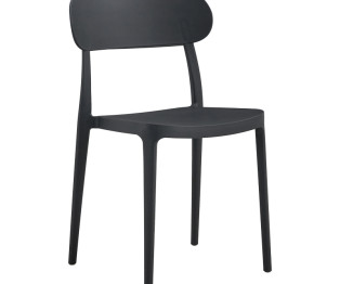 Καρέκλα Amvroan pakoworld με UV protection ανθρακί pp 51x49x79.5εκ