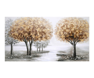 Πίνακας σε καμβά Forest I Inart 120x3x60εκ