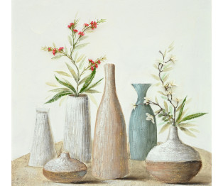 Πίνακας σε καμβά Vase Inart 100x3x100εκ